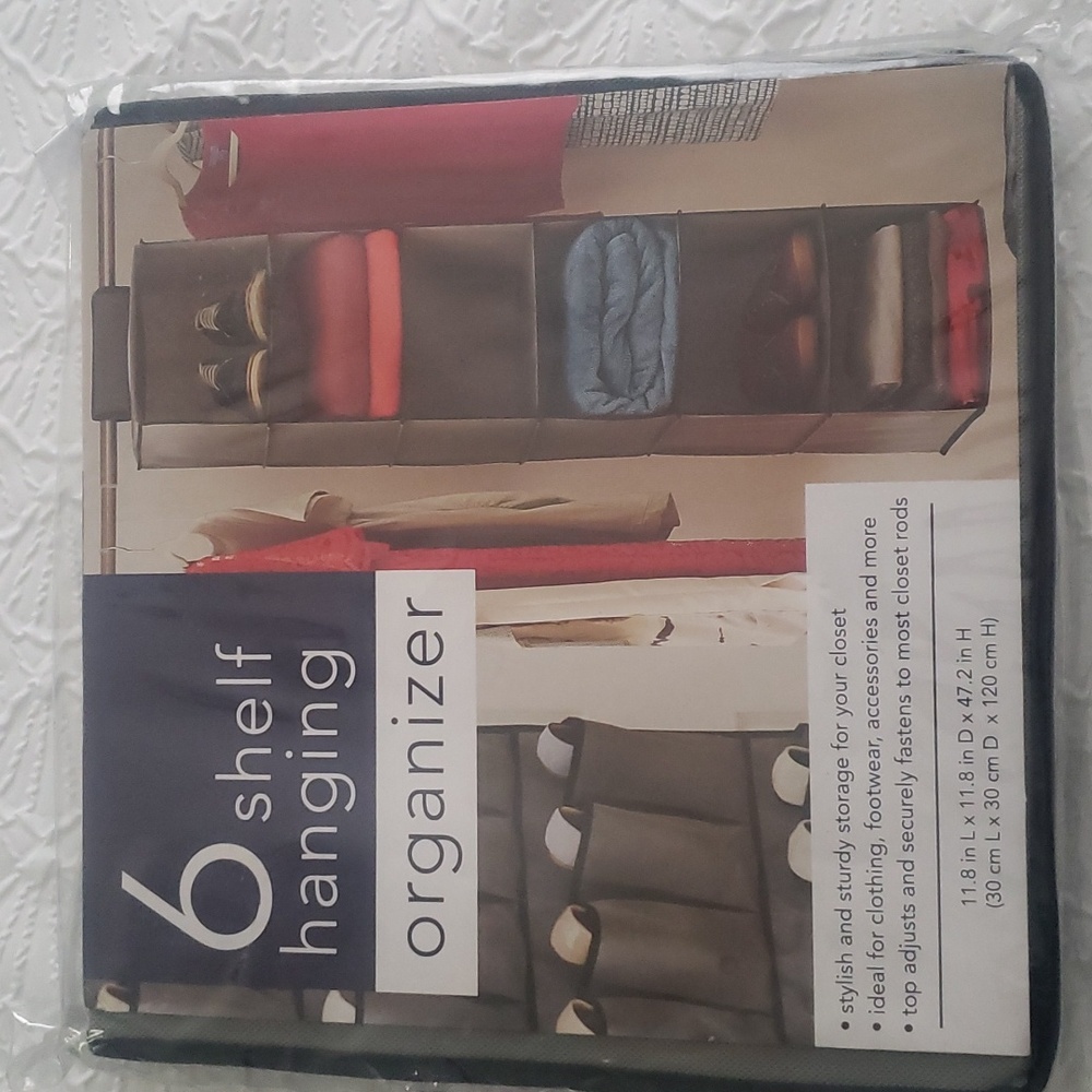 6 SHELF HANGING ORGANIZER